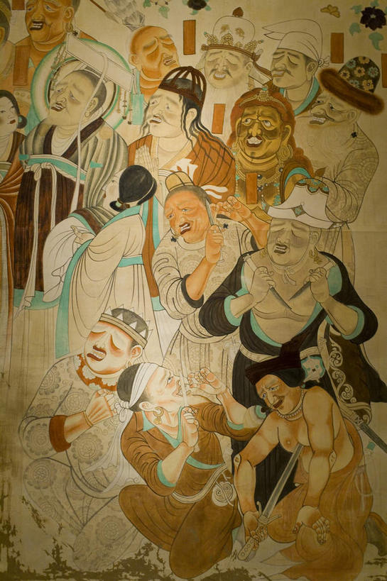 东方人,无人,四个人,站,蹲,竖图,室内,白天,正面,旅游,度假,绘画,名胜古迹,标志建筑,地标,建筑,敦煌,中国,亚洲,服装,遗迹,艺术,装饰,纹路,纹理,墙,洞,黄种人,古迹,文化,文物,娱乐,建设,古建筑,壁画,墙壁,墙面,衣服,站着,享受,休闲,旅游胜地,放松,服饰,洞穴,华丽,修饰,点缀,衣着,穿着,古文明,东亚,甘肃,甘肃省,莫高窟,穴,肌理,中华人民共和国,衬托,美观,雅致,雅观,西北地区,甘,酒泉,酒泉市,衣饰,千佛洞,男人,男性,女人,女性,中年男性,中年女性,亚洲人,蹲着,画画,站立,半身,彩图,敦煌莫高窟