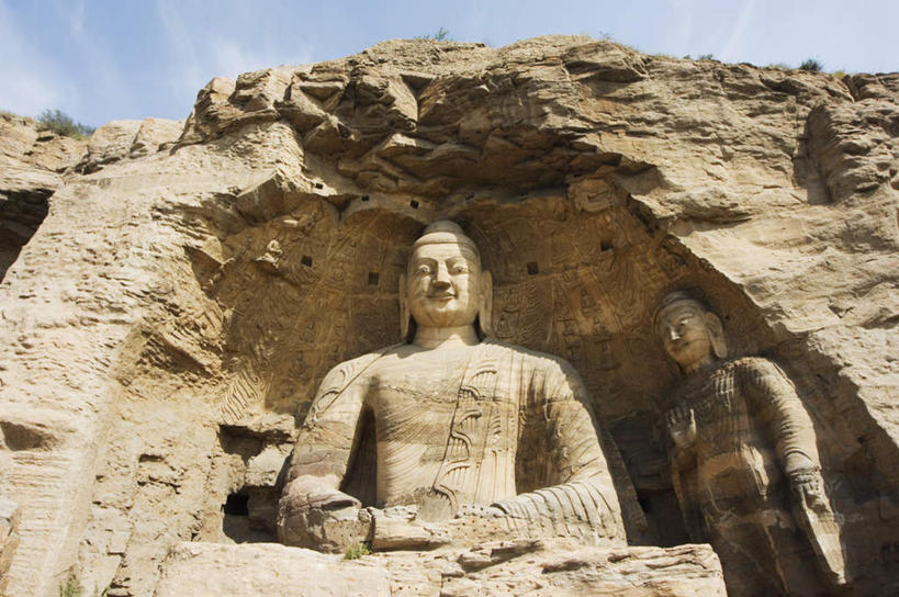 无人,横图,室外,白天,仰视,旅游,度假,石头,名胜古迹,标志建筑,地标,建筑,雕塑,大同,中国,亚洲,阴影,节日,遗迹,艺术,装饰,光线,雕刻,雕像,石子,影子,云,云朵,云彩,古迹,文化,文物,娱乐,建设,古建筑,石雕,蓝色,白云,蓝天,天空,阳光,工艺品,天,祈祷,享受,休闲,健康,旅游胜地,放松,许愿,宗教,佛教,信仰,晴朗,纪念,祈求,美术,主题,陈列,古文明,东亚,山西,山西省,中华人民共和国,华北地区,功能,美学,晋,大同市,释教,平安,石块,岩石,晴空,彩图,低角度拍摄