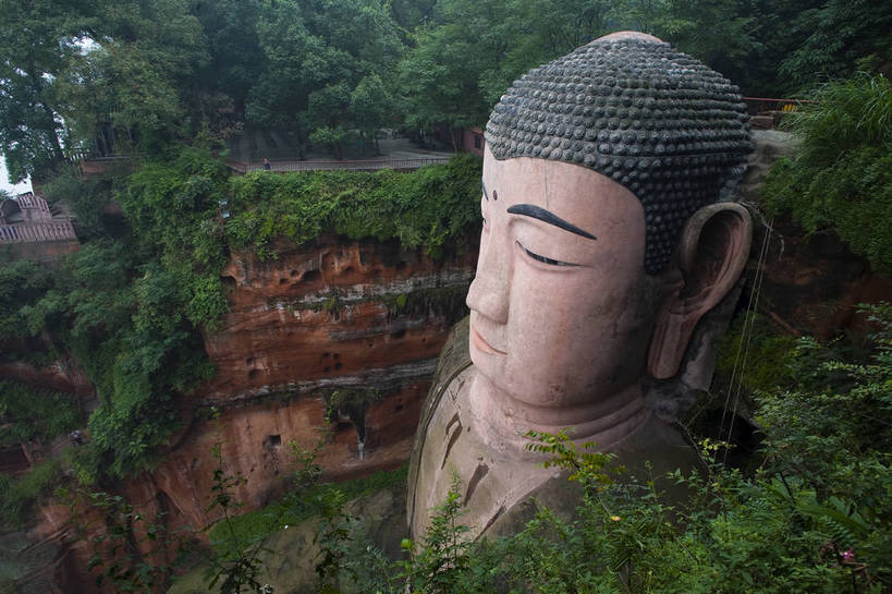 无人,横图,彩色,室外,特写,白天,旅游,度假,名胜古迹,标志建筑,地标,建筑,中国,亚洲,局部,遗迹,佛像,文化遗产,古迹,文物,娱乐,建设,古建筑,大佛,享受,休闲,旅游胜地,放松,摄影,四川省,古代建筑,石像,部分,中国文化,古文明,东亚,乐山,中华人民共和国,旅行,bj174