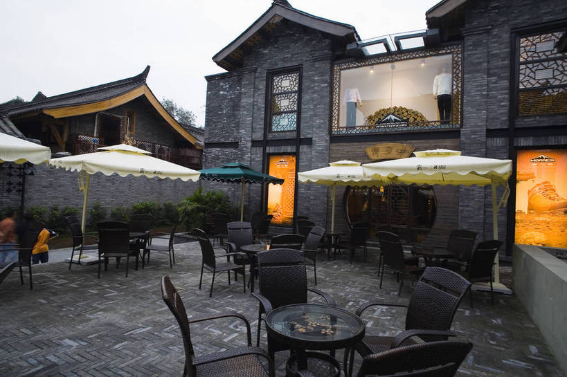 横图,彩色,室外,白天,旅游,标志建筑,地标,建筑,中国,亚洲,庭院,建筑群,院子,古典,建设,休闲,摄影,四川省,茶座,东亚,四川,成都,成都市,中华人民共和国,省会,西南地区,川,宽窄巷子,青羊区,旅行,bj174